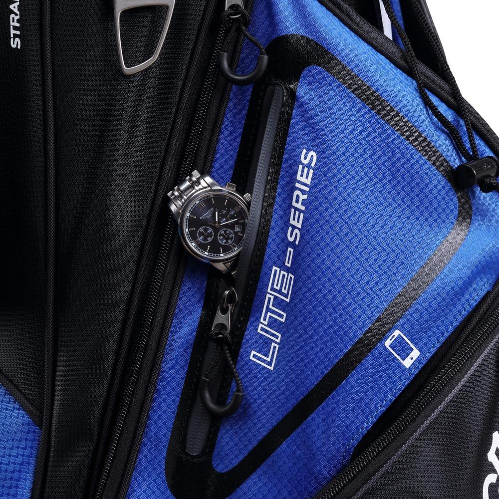MacGregor Golf VIP Deluxe 14-Way Cart Bag, 9.5" Top Black/Blue
