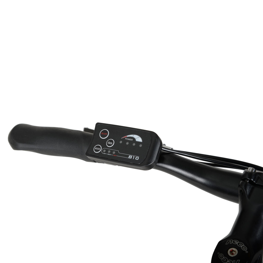 Hyper Bicycles E-Ride Electric Pedal Assist Mountain Bike, 26in MTB, Black