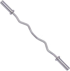 Everyday Essentials Olympic Super Curl Barbell Curl Bar, 48 inch (350 lb Weight Capacity), Silver (CB4S)