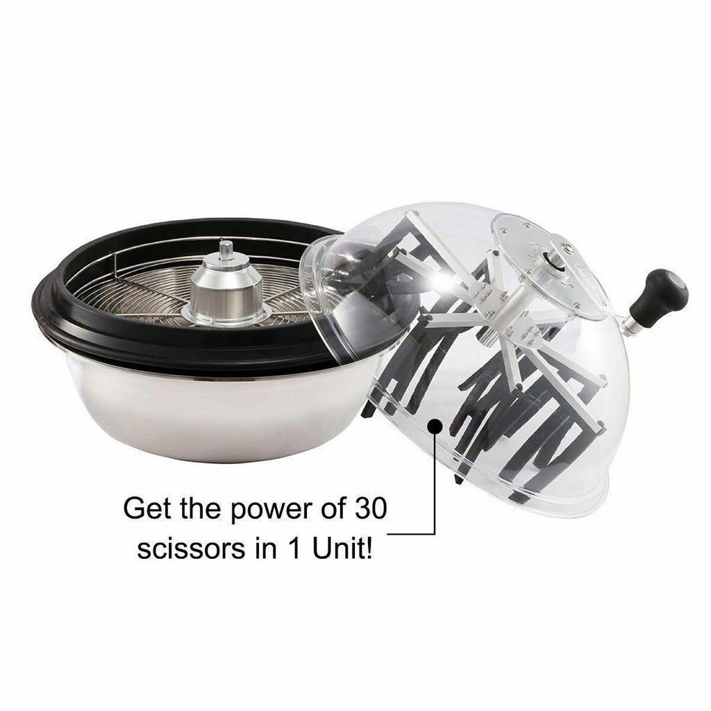 ipower 16 inch hydroponic cut leaf pro bowl trimmer twisted bowl leaf trimmer