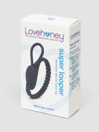Lovehoney Super Looper Adjustable Silicone Cock Ring, Blue