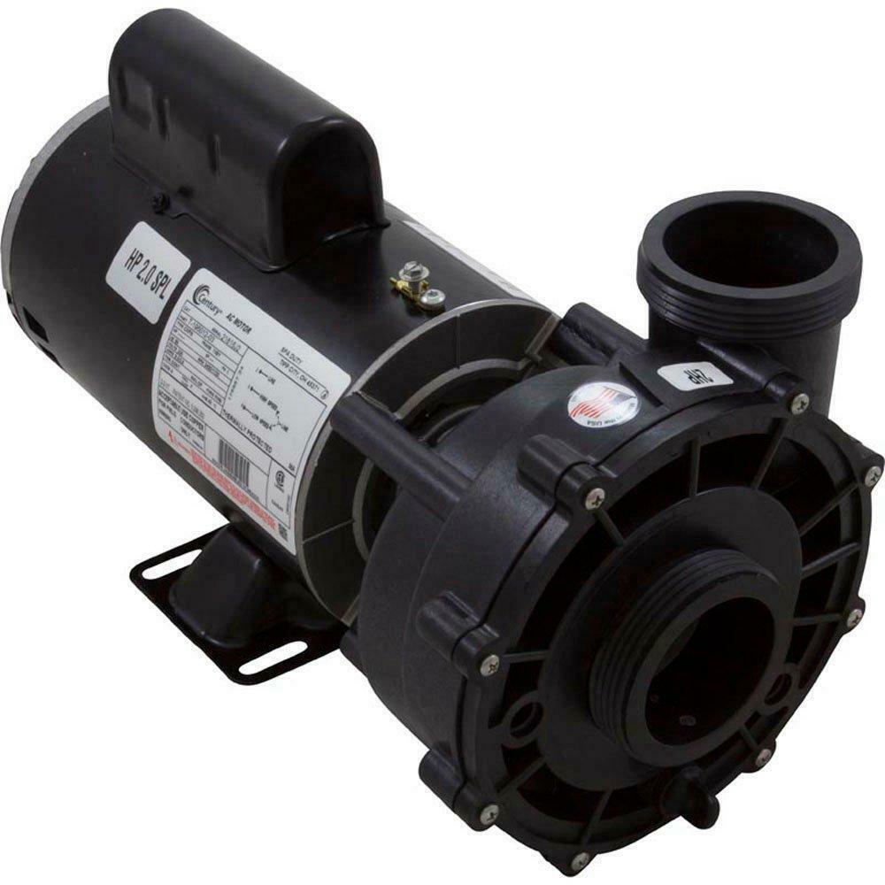 waterway ex 2 48-frame 2hp dual-speed spa pump, 2in. intake, 2in. discharge,