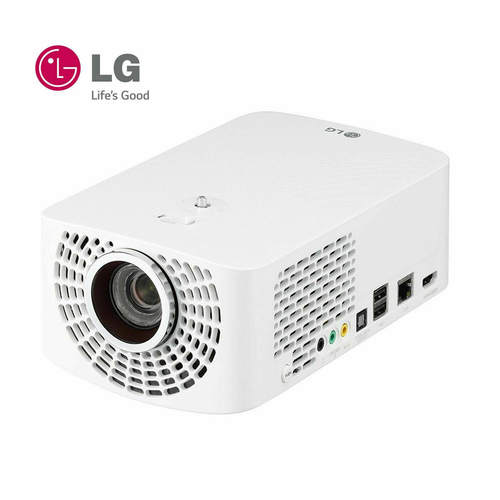 [new] lg mini beam tv projector high perfomance full hd &amp; 1400 ansi / pf1500