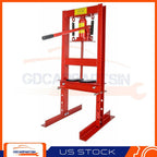 6 Ton Shop Press Hydraulic Bottle Jack Benchtop H-Frame Plates Jack Stand Tools