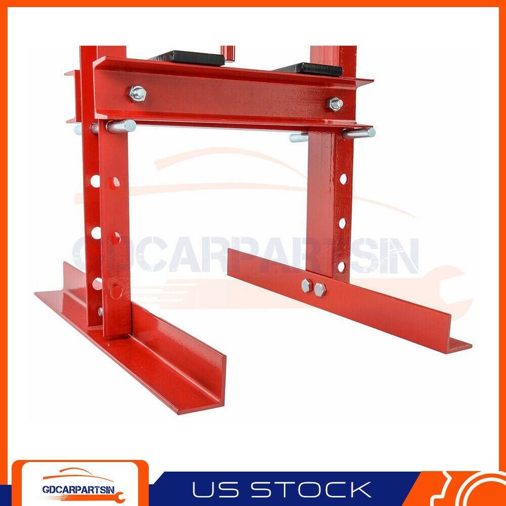 6 Ton Shop Press Hydraulic Bottle Jack Benchtop H-Frame Plates Jack Stand Tools