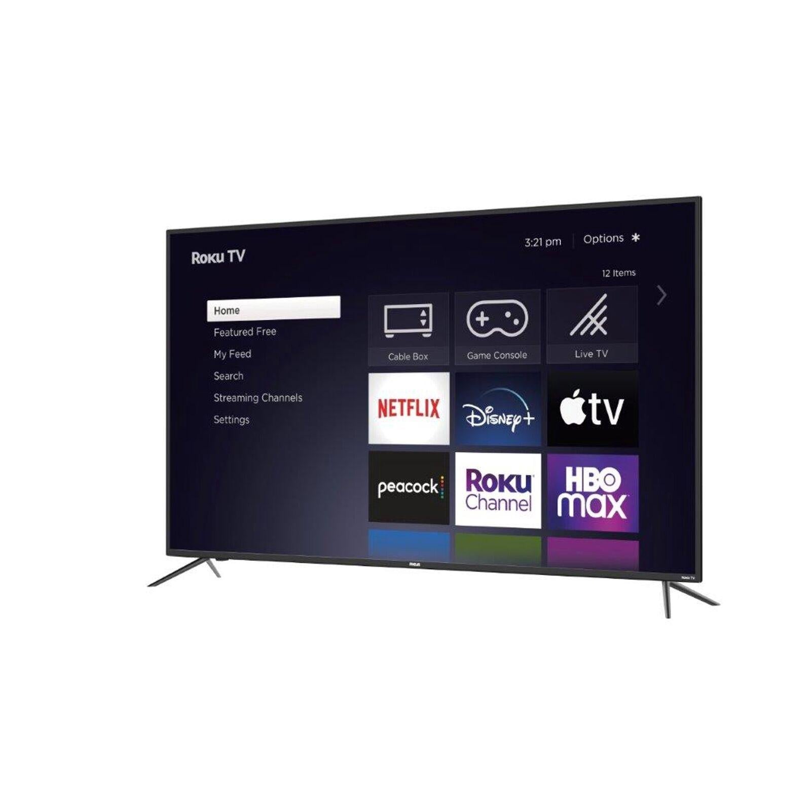 rca 43" 4k ultra hd 2160p hdr roku smart led tv rtru4327-us