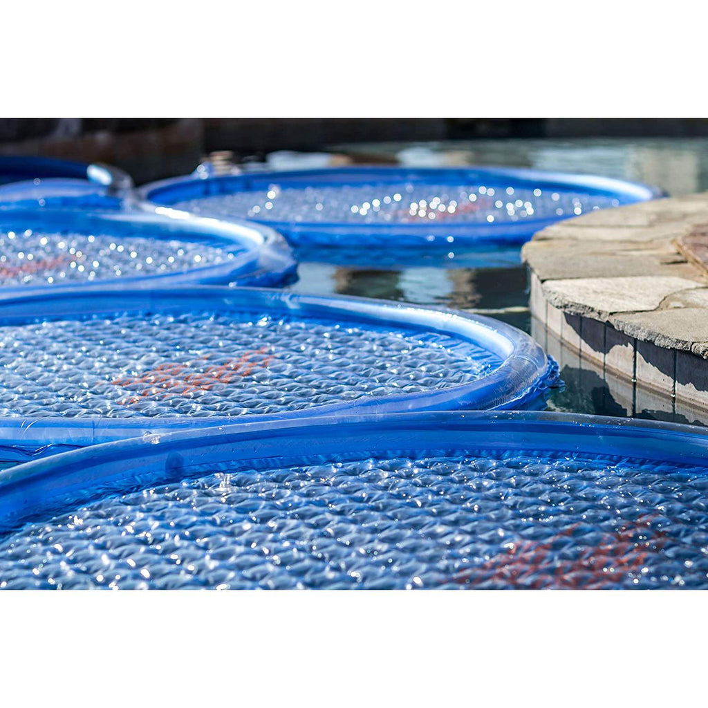 Solar Sun Rings UV Resistant Above Ground Inground Swimming Pool Hot Tub Spa Heating Accessory Circular Heater Solar Cover, Blue