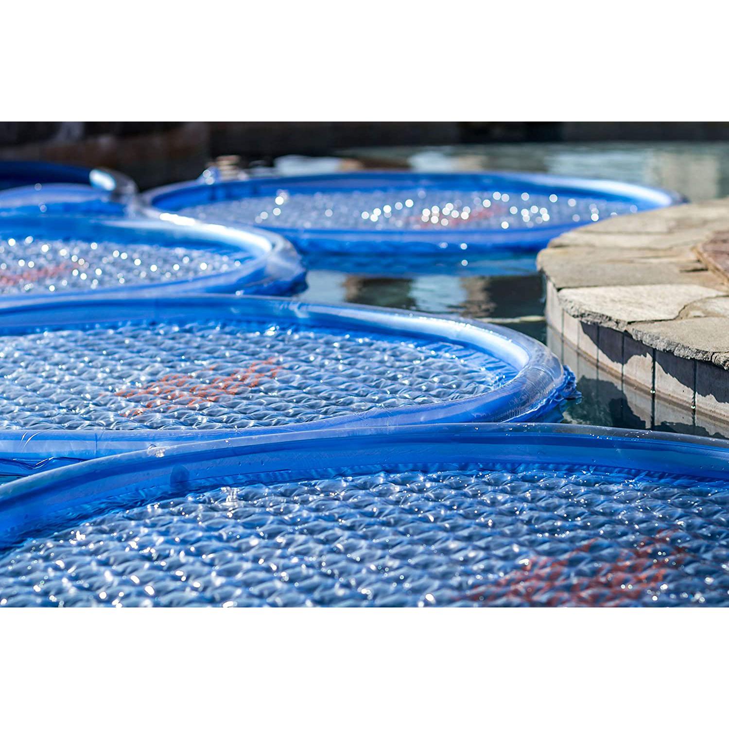 Solar Sun Rings UV Resistant Above Ground Inground Swimming Pool Hot Tub Spa Heating Accessory Circular Heater Solar Cover, Blue