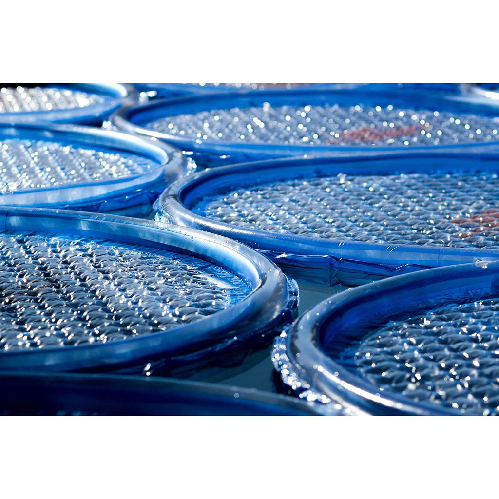 Solar Sun Rings UV Resistant Above Ground Inground Swimming Pool Hot Tub Spa Heating Accessory Circular Heater Solar Cover, Blue