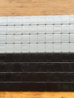 27 LBS BLACK WHEEL WEIGHTS-1/4 OZ -27 LBS GREY- 1/4 OZ. STICK-ON ADHESIVE TAPE