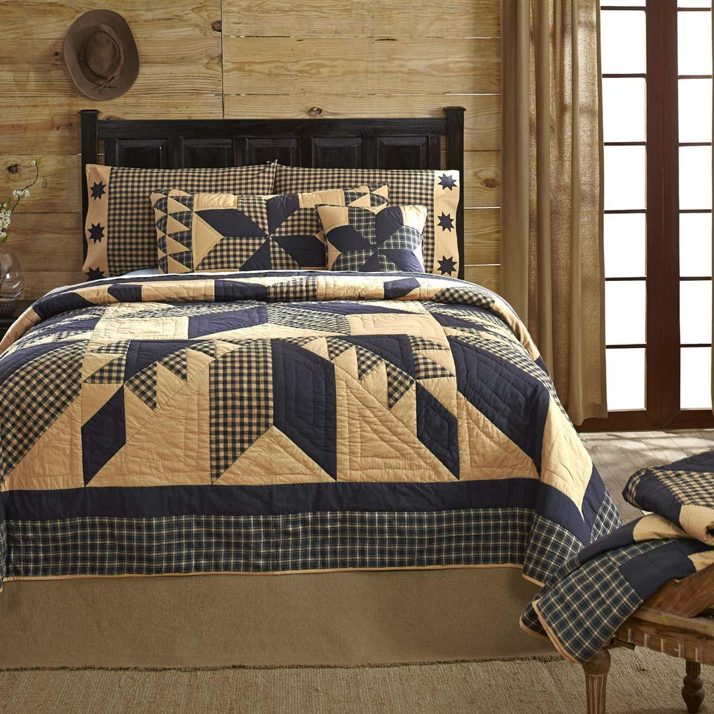 VHC Brand Dakota Star 68"W X 86"L Twin Quilt 19830