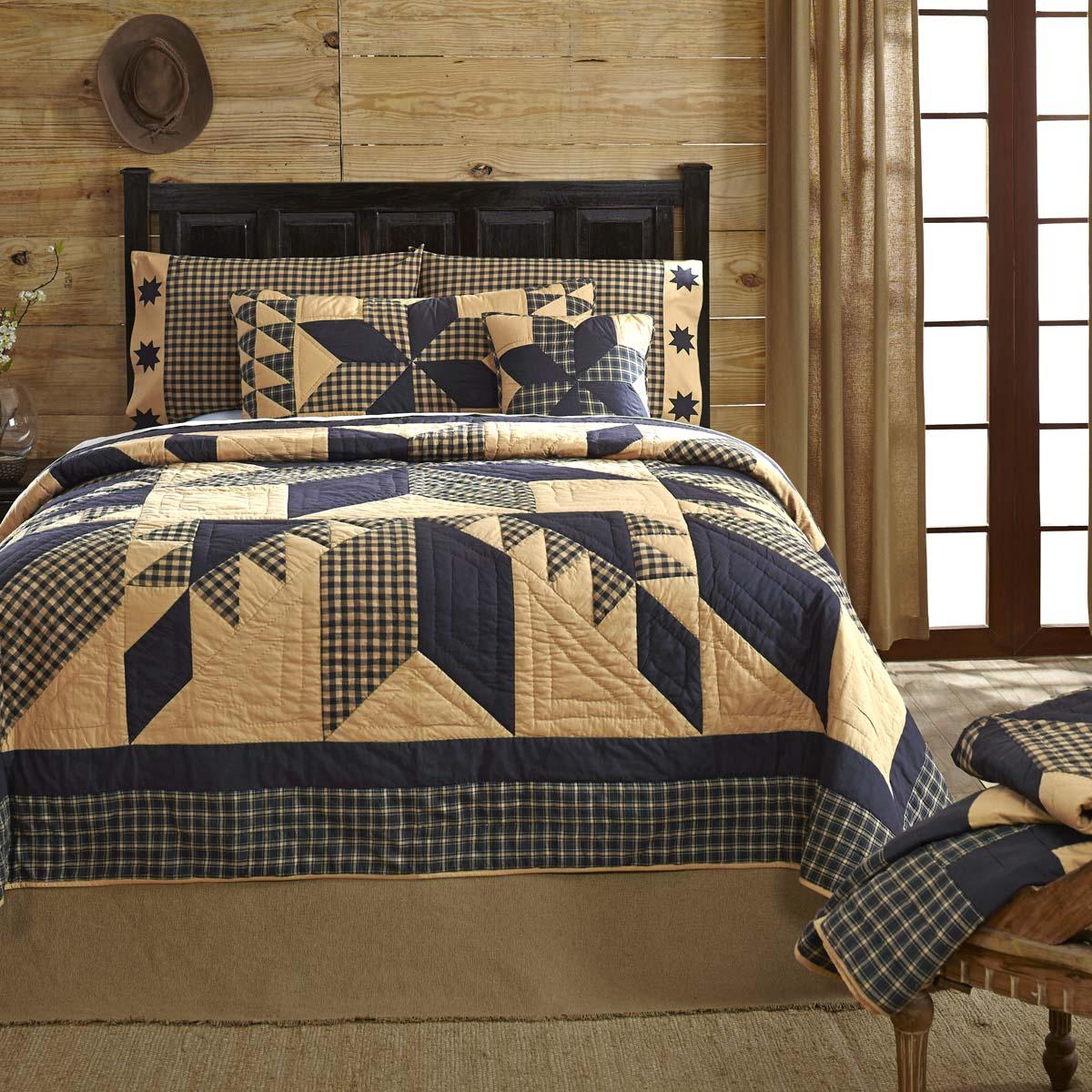 VHC Brand Dakota Star 68"W X 86"L Twin Quilt 19830