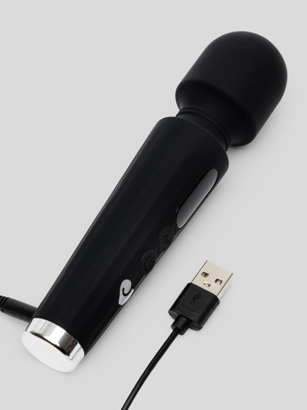 Lovehoney Power Play Rechargeable Mini Wand Vibrator, Black