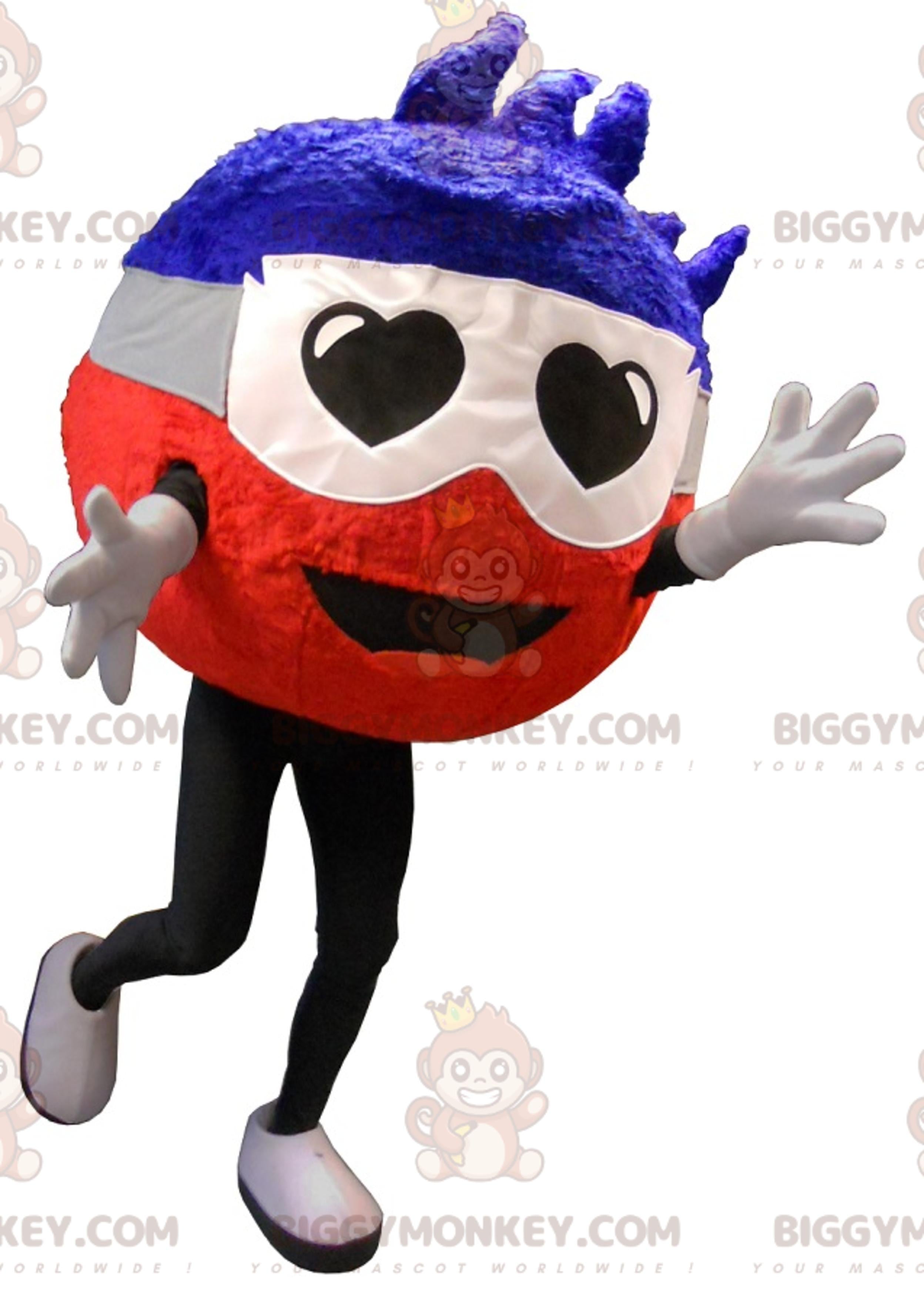 BIGGYMONKEYMascot Costume Round Man With Heart Eyes