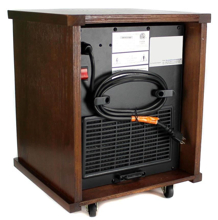 Lifesmart 6 Element 1500W Electric Infrared Quartz Indoor Space Heater