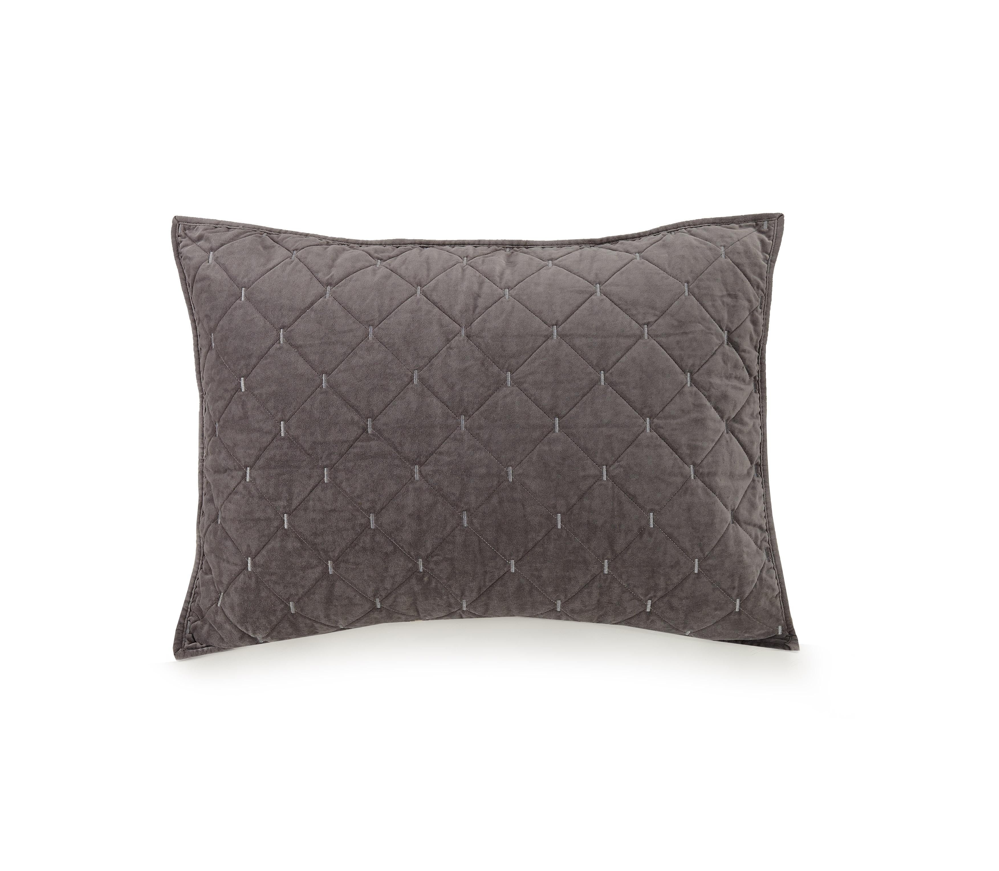 Ayesha Curry Cotton Velvet Quilt, Full/Queen, Grey