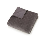 Ayesha Curry Cotton Velvet Quilt, Full/Queen, Grey
