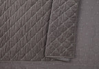 Ayesha Curry Cotton Velvet Quilt, Full/Queen, Grey