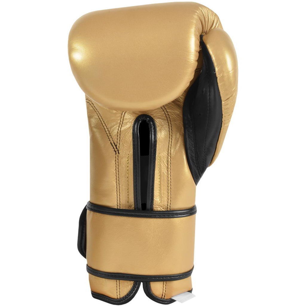Cleto Reyes Hook and Loop Leather Training Boxing Gloves - 14 oz. - Solid Gold