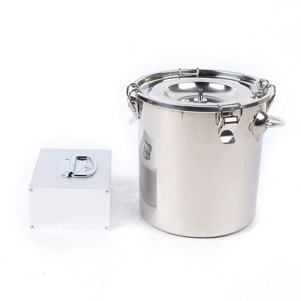 electric milking machine 5l/7l vacuum impulse pump cow/sheep milker with stainless steel milk can automatic portable livestock milking equipment (5l/1.3gal cow)