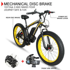 EAYSG 26"36V 500W Fat Tire Electric Bicycle Mountain Snow Beach EBike 21Speed()
