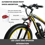 EAYSG 26"36V 500W Fat Tire Electric Bicycle Mountain Snow Beach EBike 21Speed()