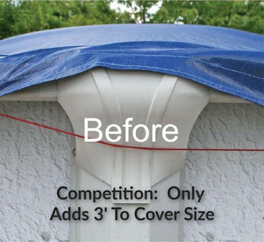 harris pool products pro-tek winter cover for above ground round pools