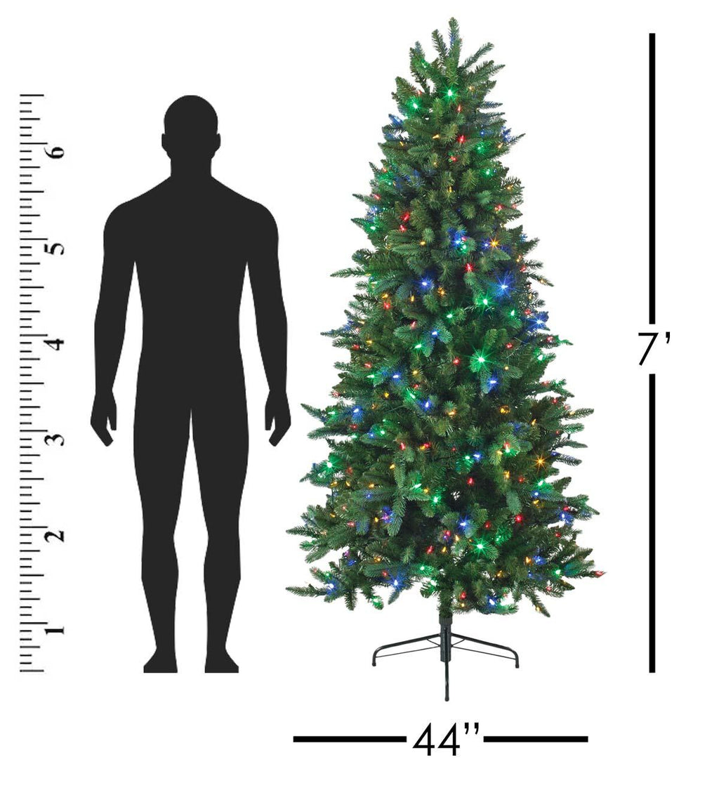 TV15077 Artificial Pre-Lit Christmas Tree, Southern Spruce, 400 Color-Changing Lights, 7-Ft. - Quantity 1