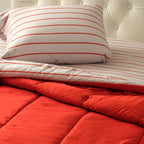 Dawn ColleTraveler Bundle in Red &amp; Stripe, 13-Piece Dorm Room Set, Twin XL Bedding, Cotton Towels &amp; StoraTrunk