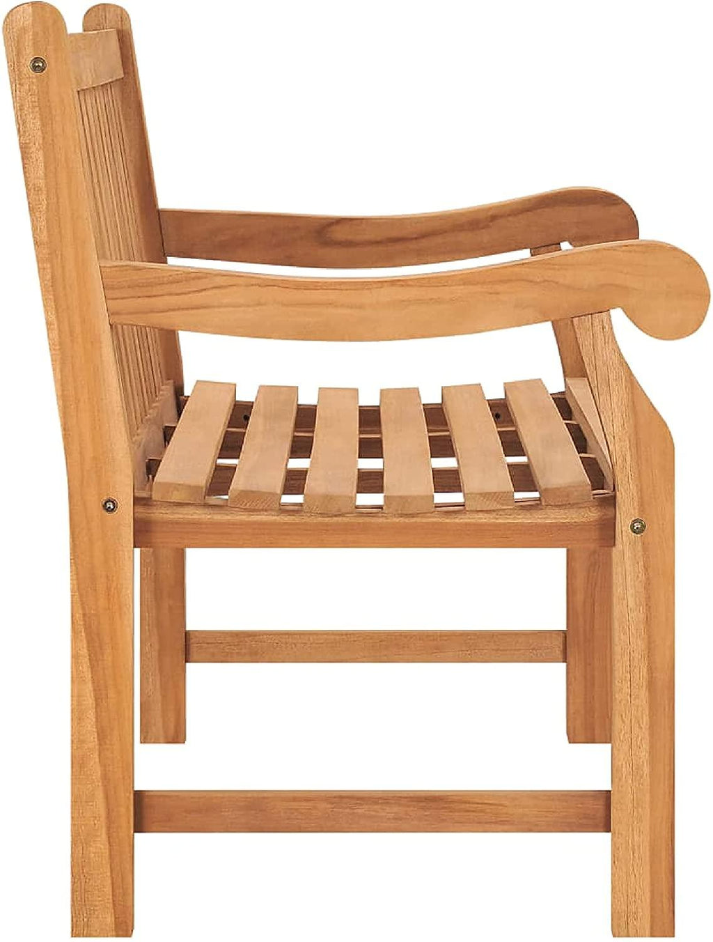 Outdoor Bench, Garden Bench 47.2" Solid Teak Wood