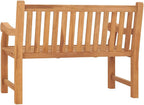 Outdoor Bench, Garden Bench 47.2" Solid Teak Wood
