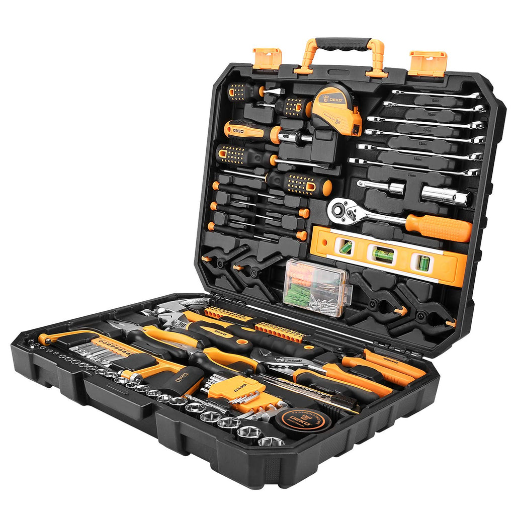 228 Piece Socket Wrench Auto Repair Tool Combination PackaMixed Tool Set Hand Tool Kit with Plastic Toolbox StoraCase