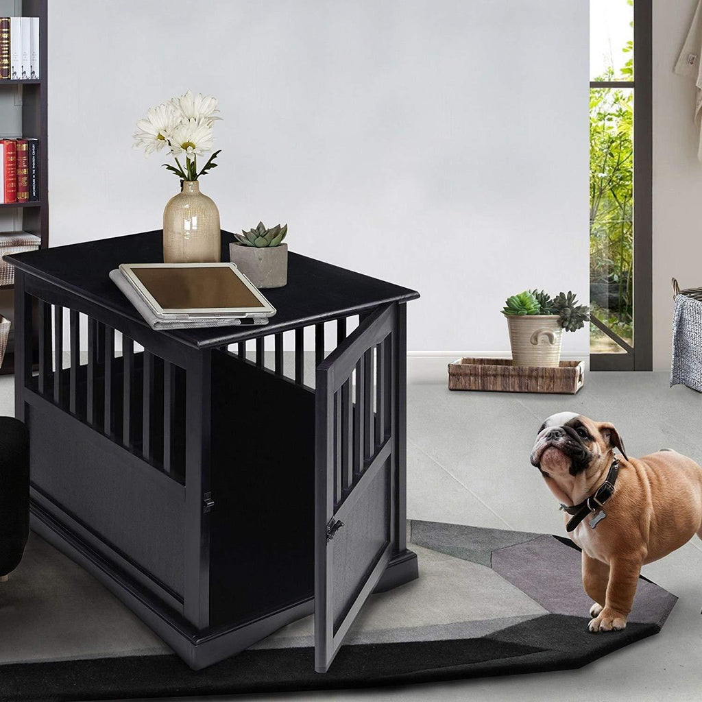 New! Wooden Furniture End Table and Pet Crate