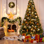 Modstyle Pre-Lit Artificial Christmas Tree with 300 LED 1000 Braches, 6Ft