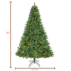 Modstyle Pre-Lit Artificial Christmas Tree with 300 LED 1000 Braches, 6Ft
