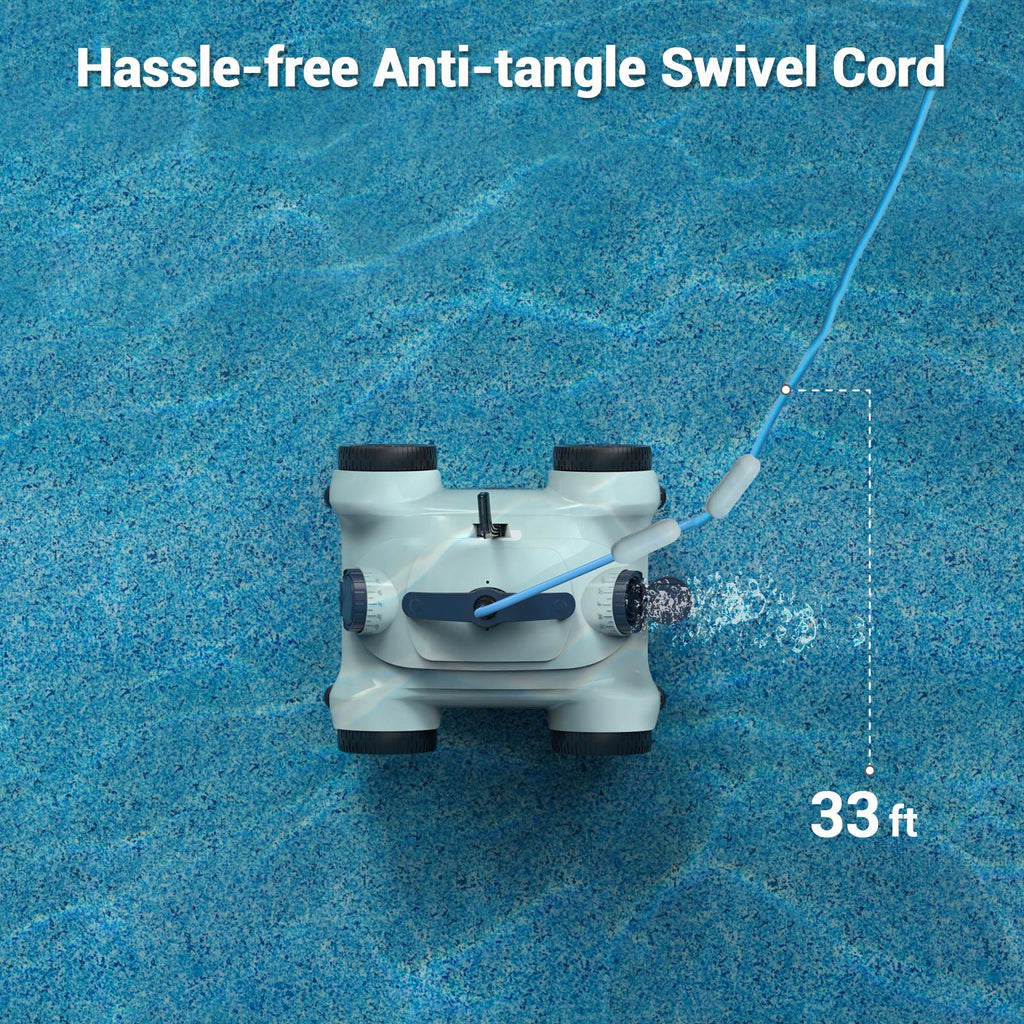 ausono hj1008 robotic automatic pool cleaner for above/inground pools