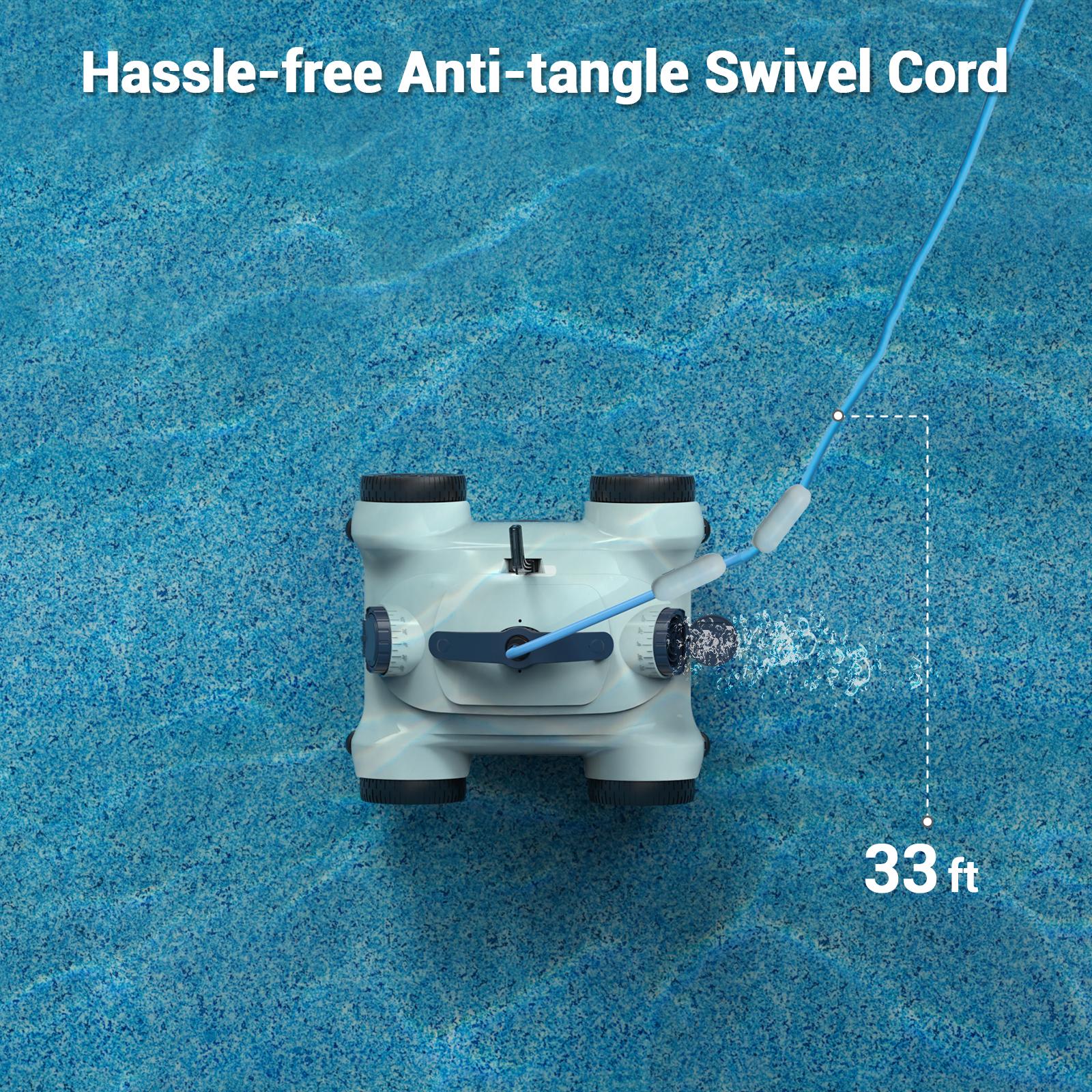ausono hj1008 robotic automatic pool cleaner for above/inground pools