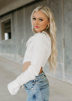 white button top