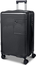 Luggage Expandable(only 28inch) Suitcase PC+ABS Carry On Luggage with Spinner Wheels TSA Lock 20in 24in 28in, Black 28inch, L(28 Inch Expandable Luggage) (JZR0001)