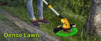 20V Electric Weed Wacker Edger Lawn Tool, Battery Powered Weed Eater 12" Cordless String Trimmer, Trimmer Lawn Lightweight Yard Tool for Garden Grass Lawn Mower Cutter with 2 2.0Ah Battery and Charger