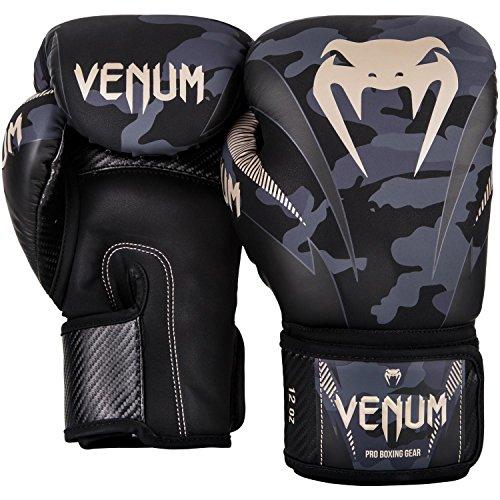 Venum Impact Boxing Gloves - Dark Camo/Sand - 10oz