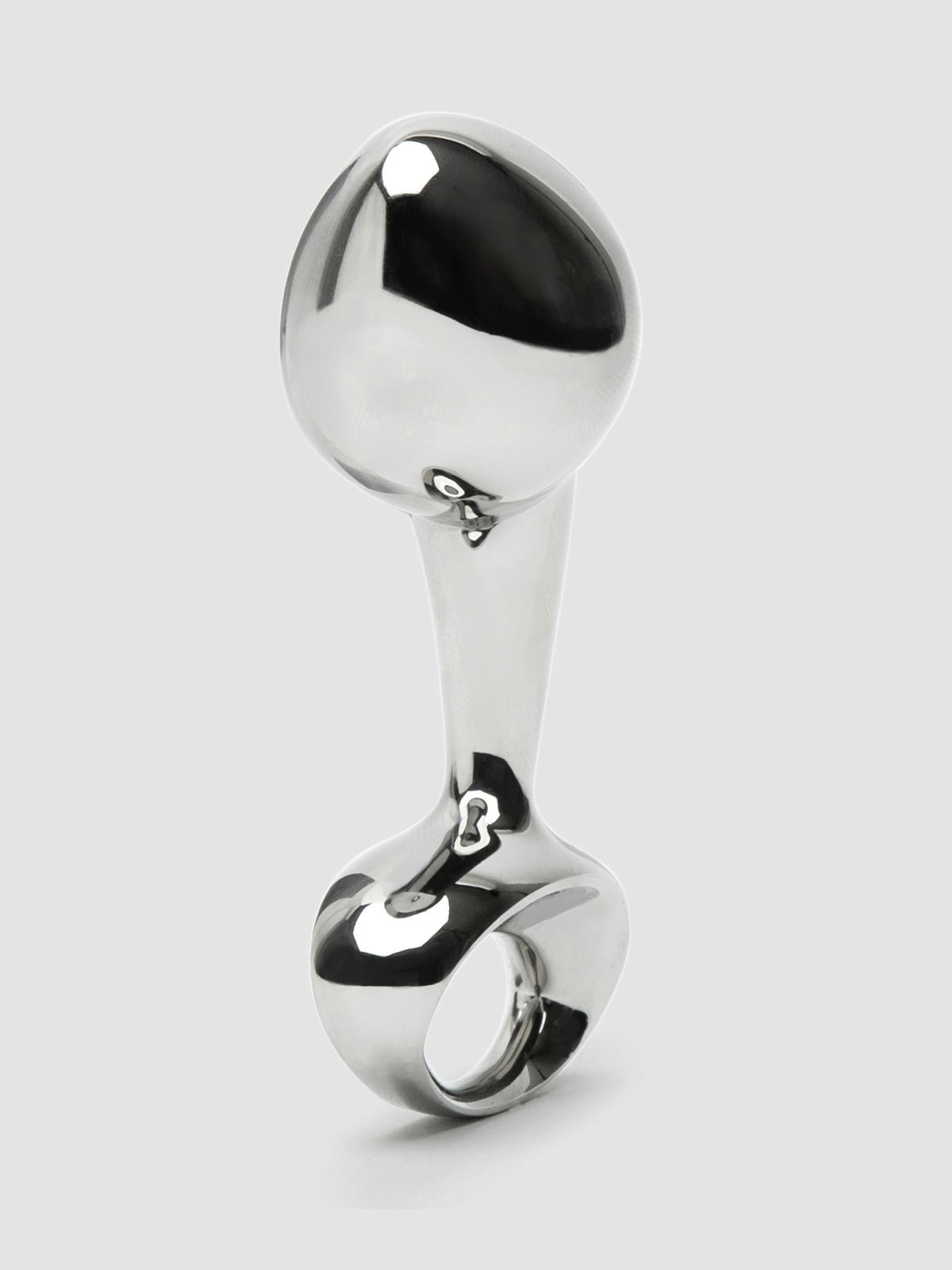 njoy Pure Plug Medium Stainless Steel Butt Plug, Silver