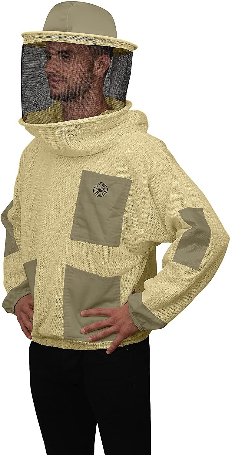 humble bee 520 aero beekeeping smock with round veil
