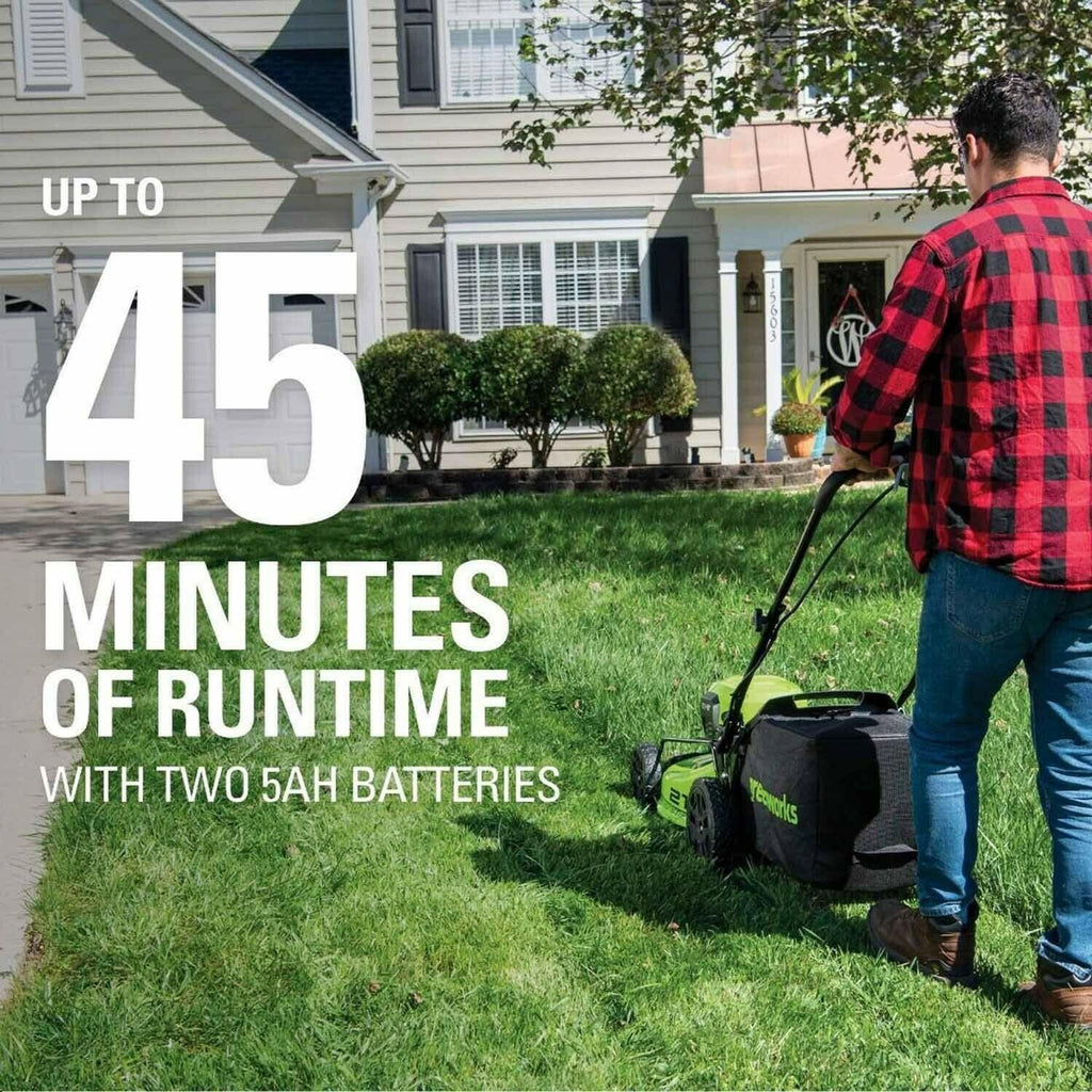 48V 20 inch Cordless Lawn Mower Self Propelled with Drill Driver
