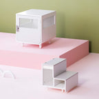 Staart - Radius Wooden Dog Crate - Alpine White - Medium
