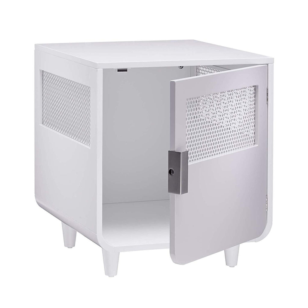 Staart - Radius Wooden Dog Crate - Alpine White - Small