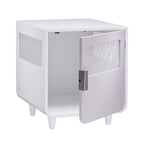 Staart - Radius Wooden Dog Crate - Alpine White - Small
