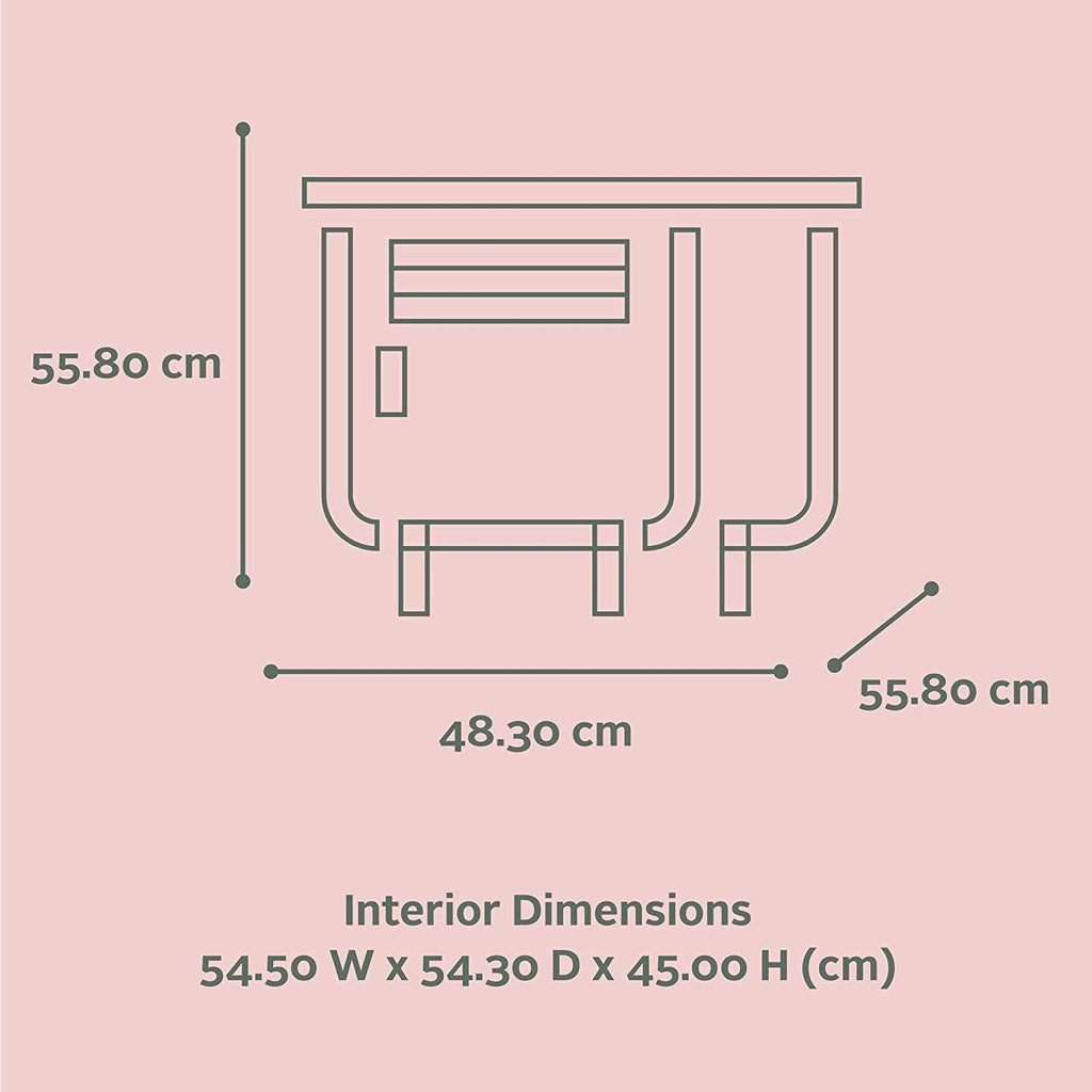 Staart - Radius Wooden Dog Crate - Chablis Pink - Small