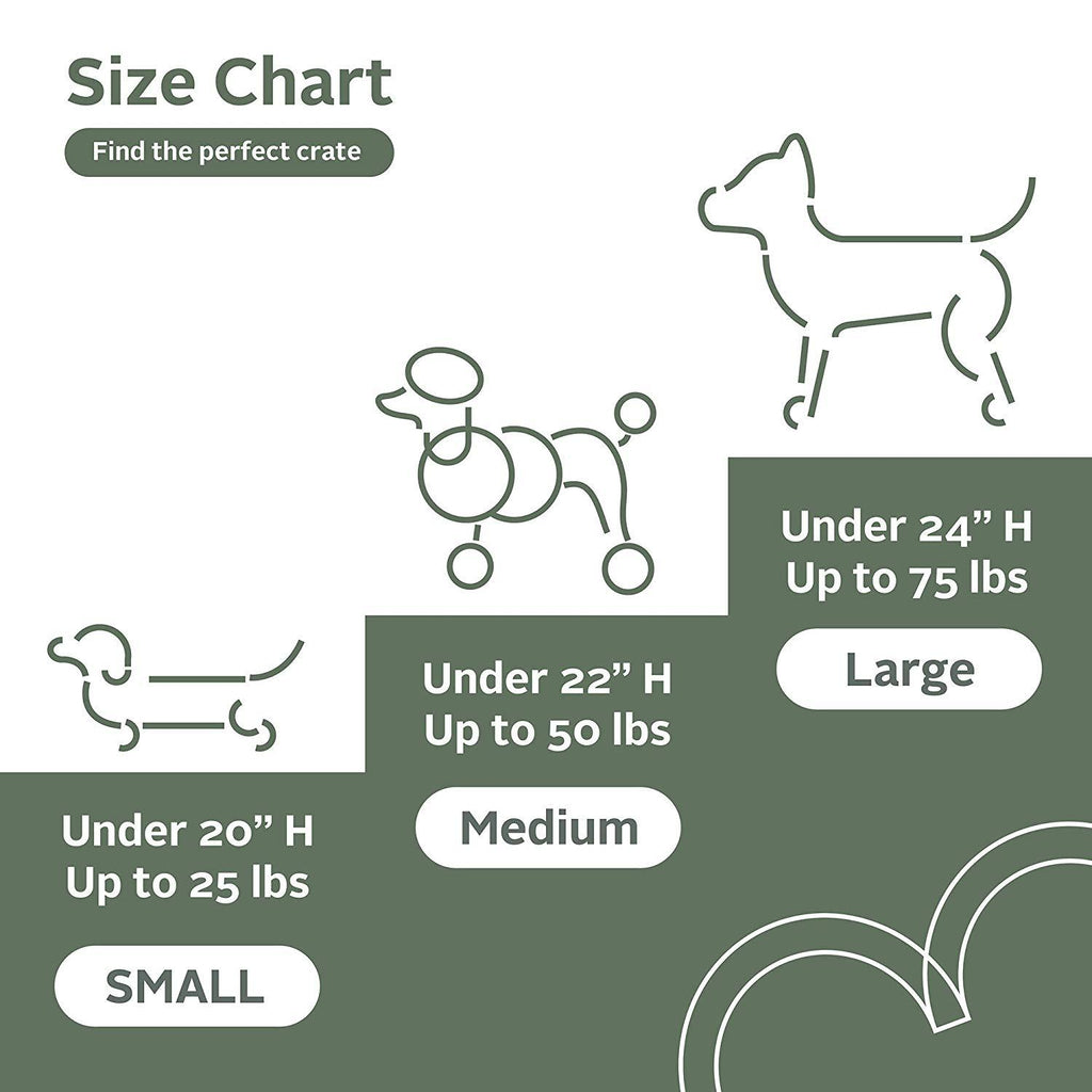 Staart - Radius Wooden Dog Crate - Alpine White - Small