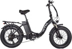 WTVA 20" Fat Tire Foldable Electric Bicycles with 750W Motor 48V 13AH Removable Lithium Battery, Beach Snow Hunting 7 Speed E-Bikes for Adult